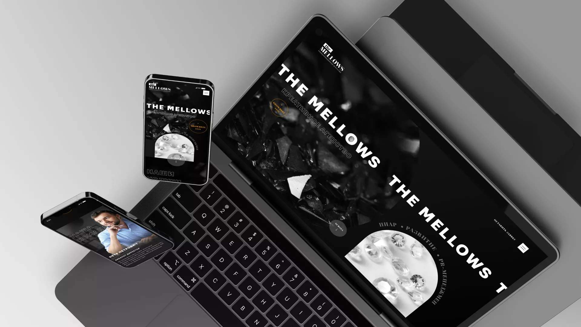 Разработка сайта креативного агентства «The Mellows» в Пикалёво