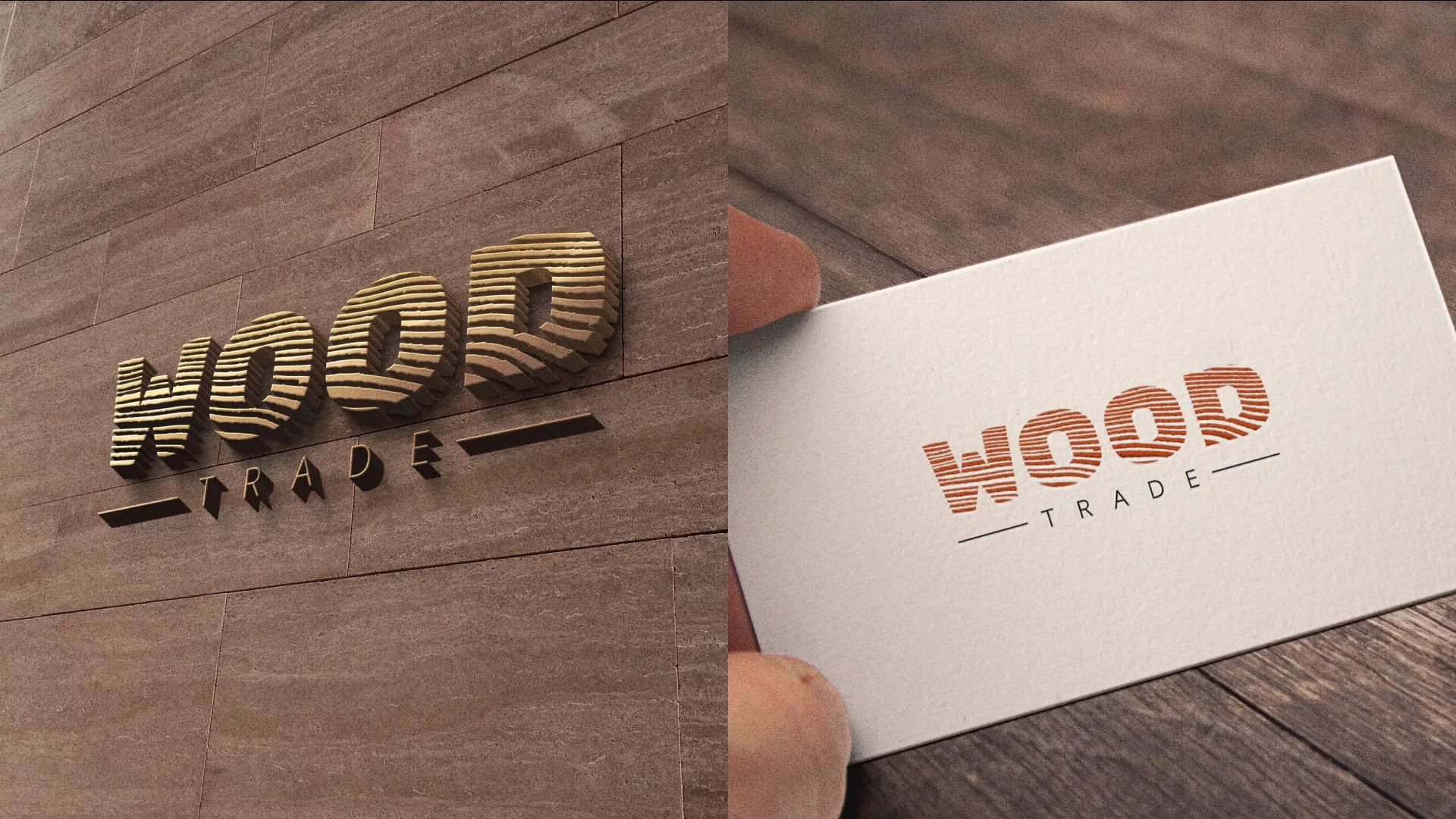 Разработка логотипа для компании «Wood Trade» в Пикалёво