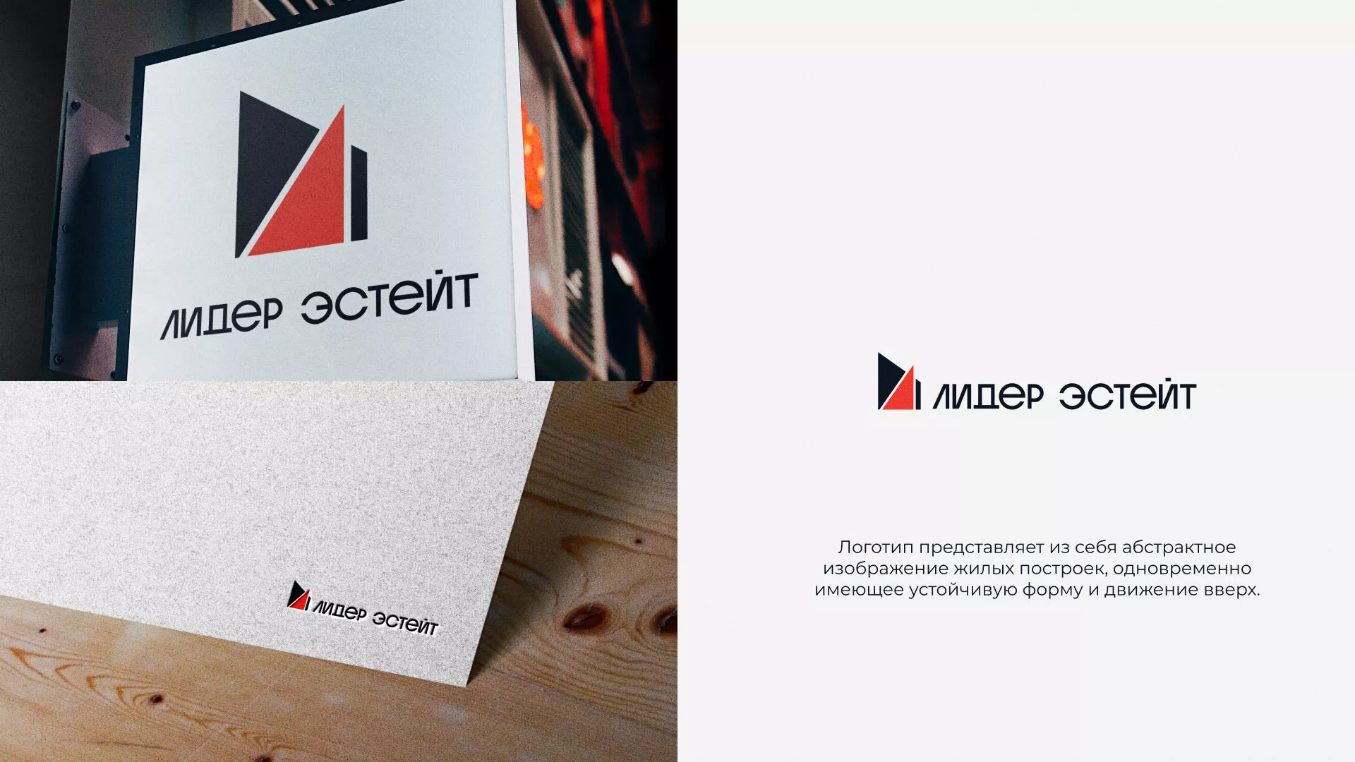 Сделали логотип для агентства недвижимости «Лидер Эстейт» в Пикалёво